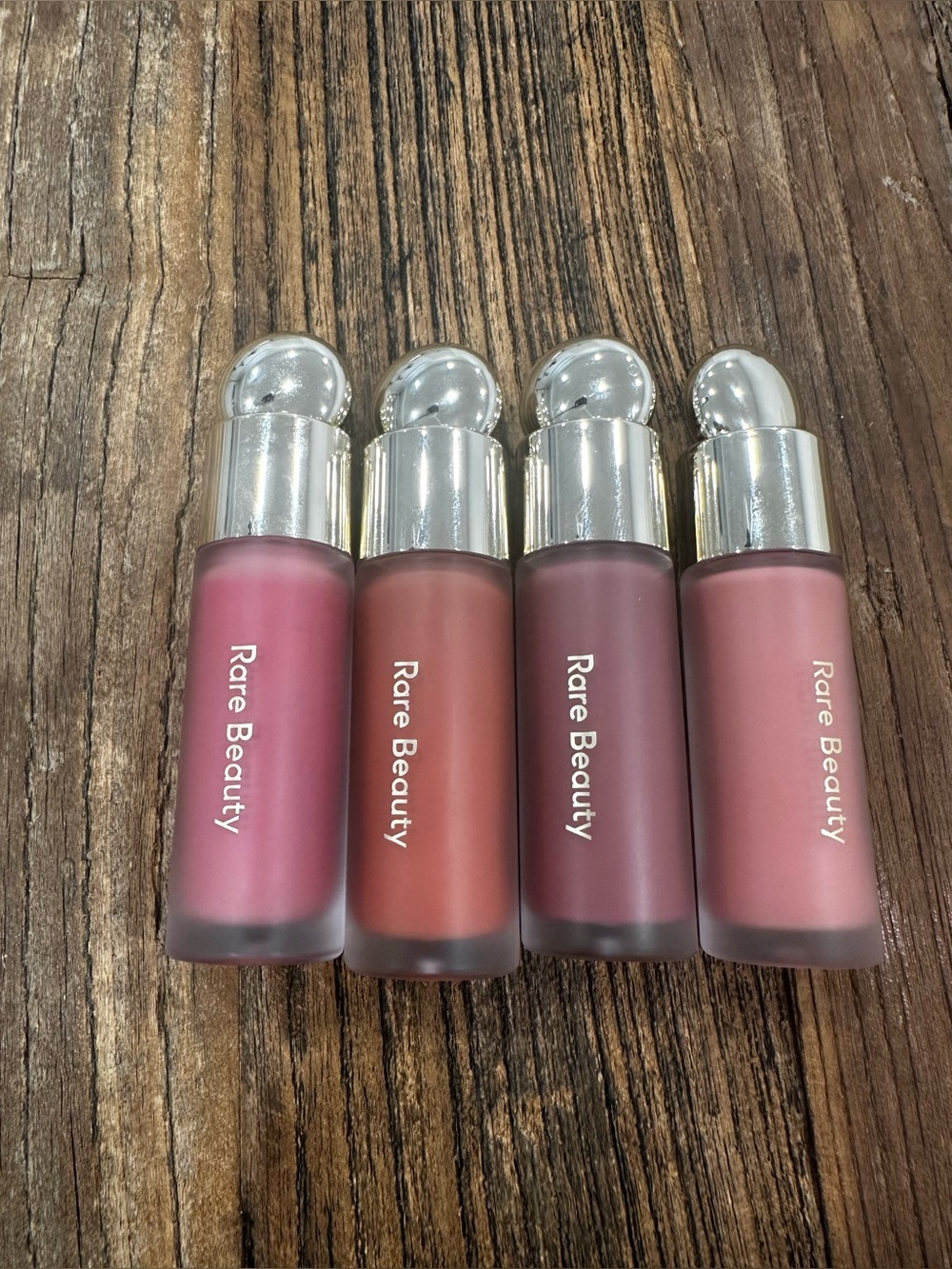 Rare Beauty Liquid Blush Quartet — Rose, Coral, Mauve & Dusty Pink